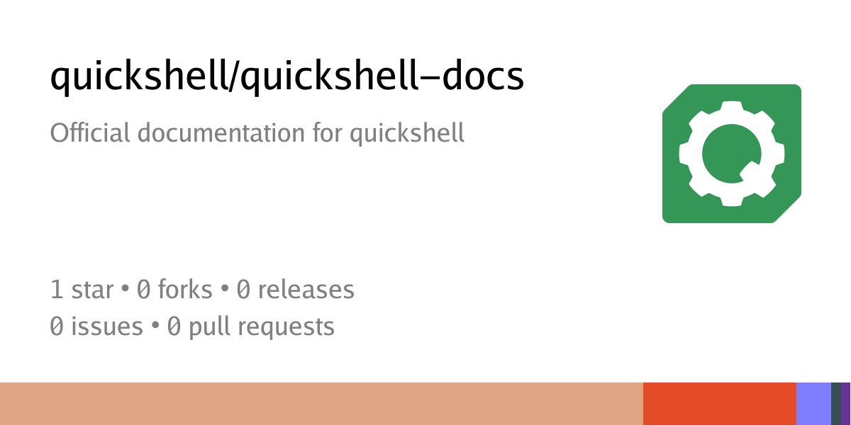 quickshell/quickshell-docs: Official documentation for quickshell - Forgejo